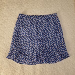 Madewell floral skirt